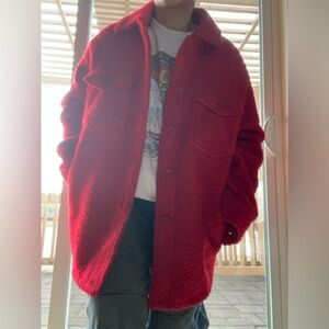 Anthropologie | Autres Filles Red Jacket Top | Size Medium